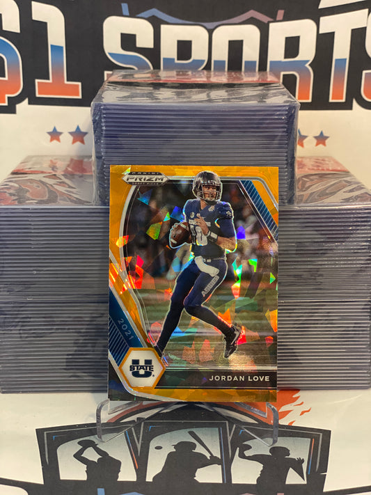 2021 Panini Prizm Draft Picks (Orange Ice Prizm) Jordan Love #33