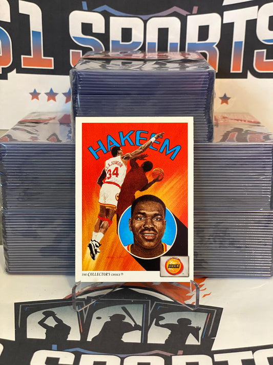 1991 Upper Deck (Houston Rockets Checklist Art) Hakeem Olajuwon #92