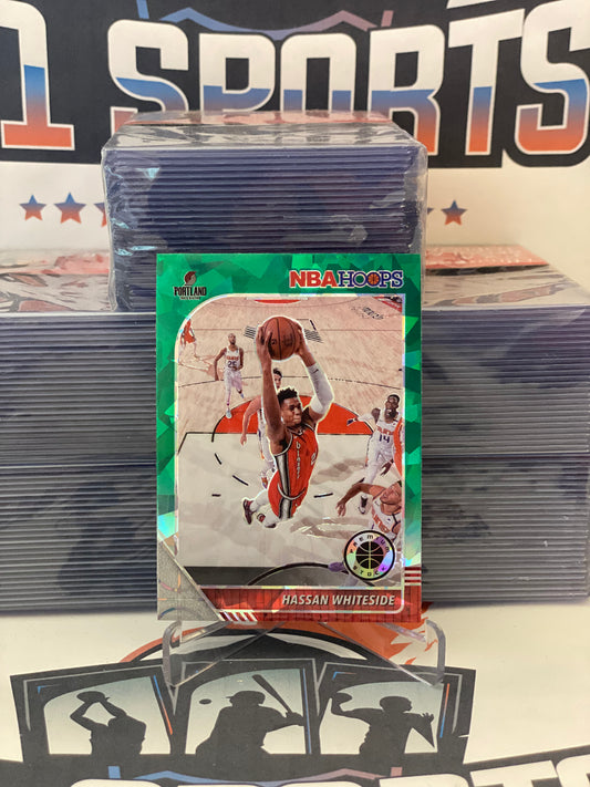 2019 Hoops Premium Stock (Green Cracked Ice Prizm) Hassan Whiteside #196