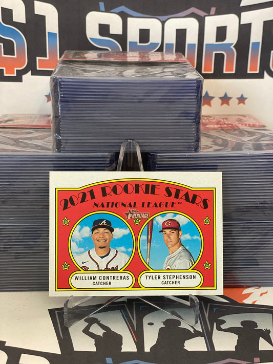 2021 Topps Heritage William Contreras & Tyler Stephenson Rookie #81