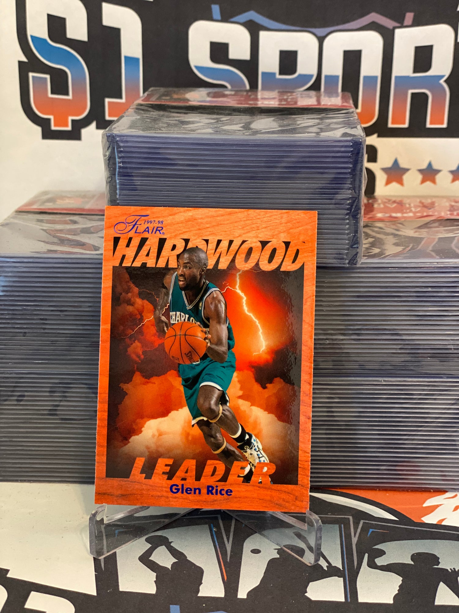 1995 Fleer Flair (Hardwood Leaders) Glen Rice #3