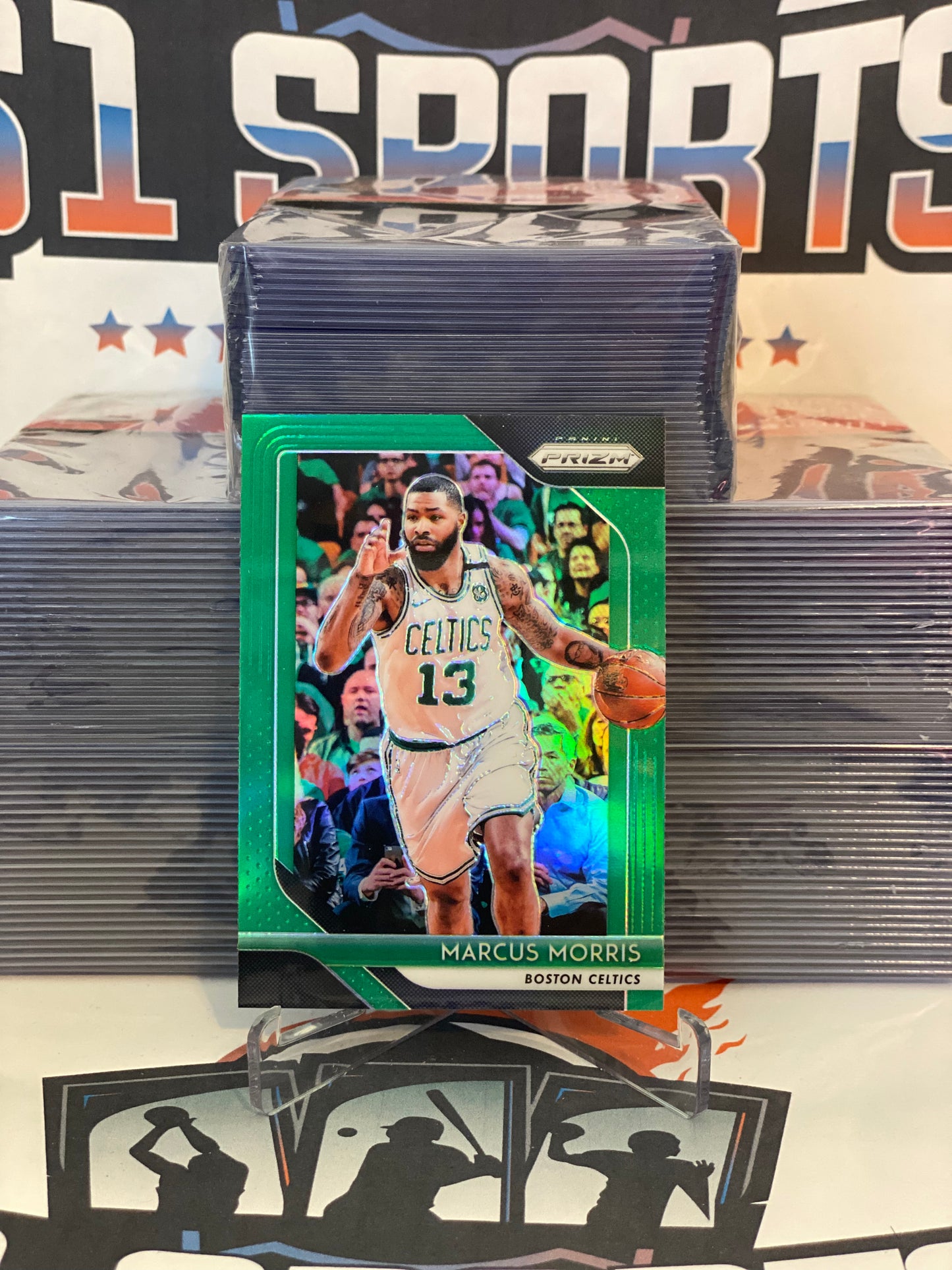 2018 Panini Prizm (Green Prizm) Marcus Morris #168