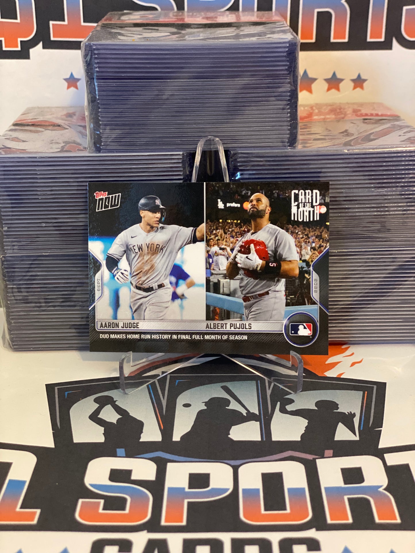 2022 Topps Now (History in Final Month of Season) Aaron Judge & Albert Pujols #M-SEPT