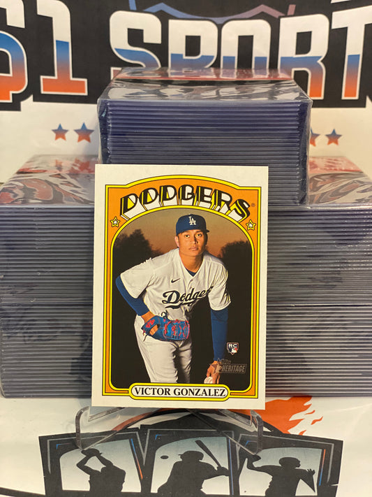 2021 Topps Heritage Victor Gonzalez Rookie #577