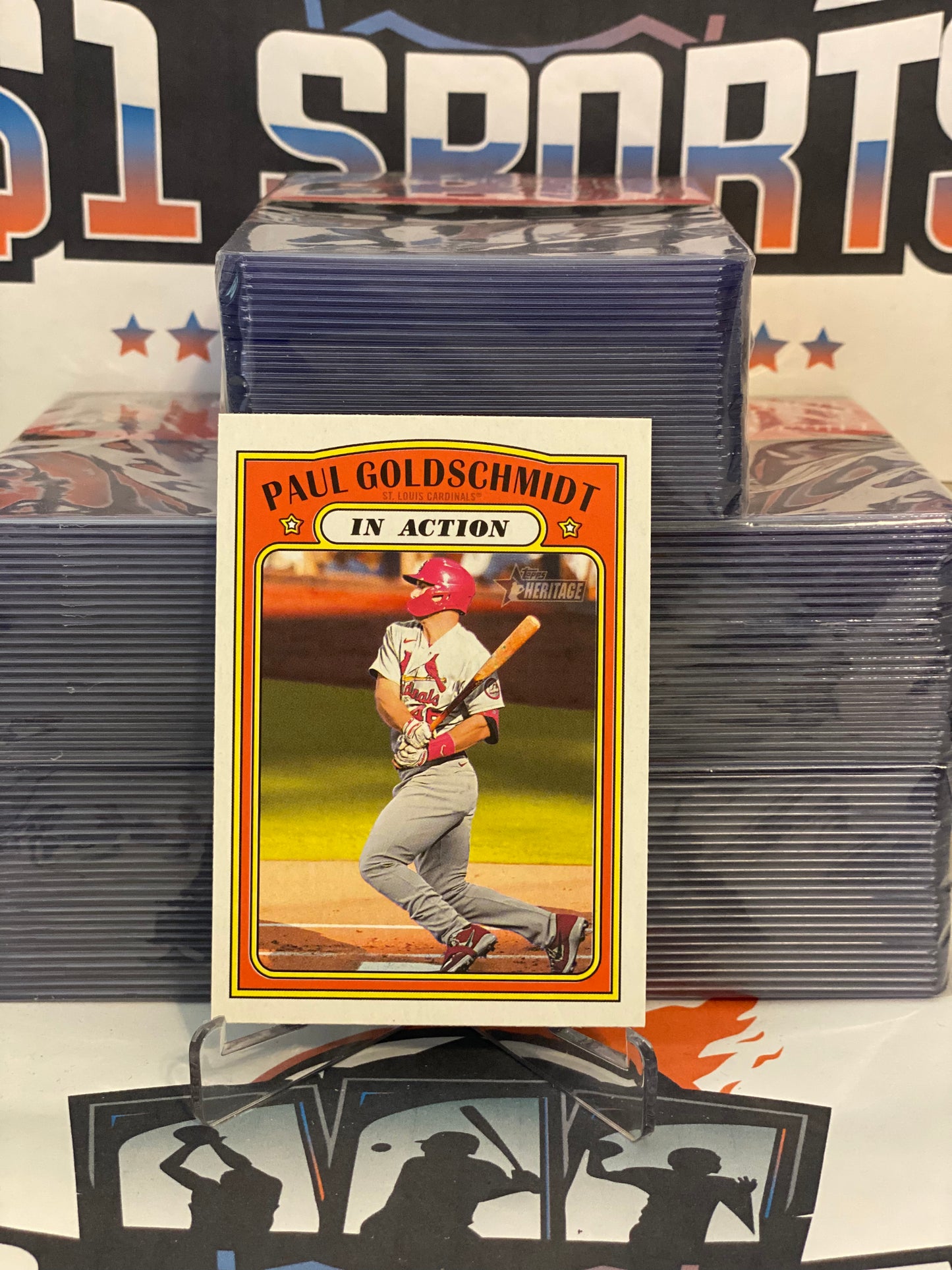 2021 Topps Heritage (In Action) Paul Goldschmidt #104