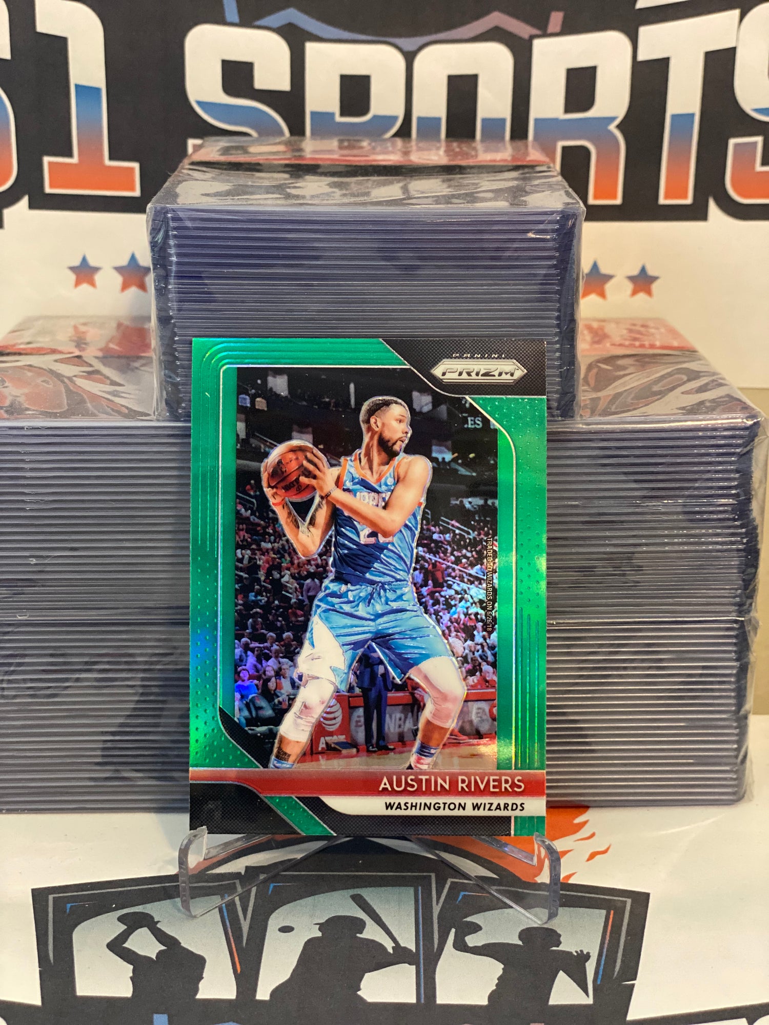 2018 Panini Prizm (Green Prizm) Austin Rivers #243