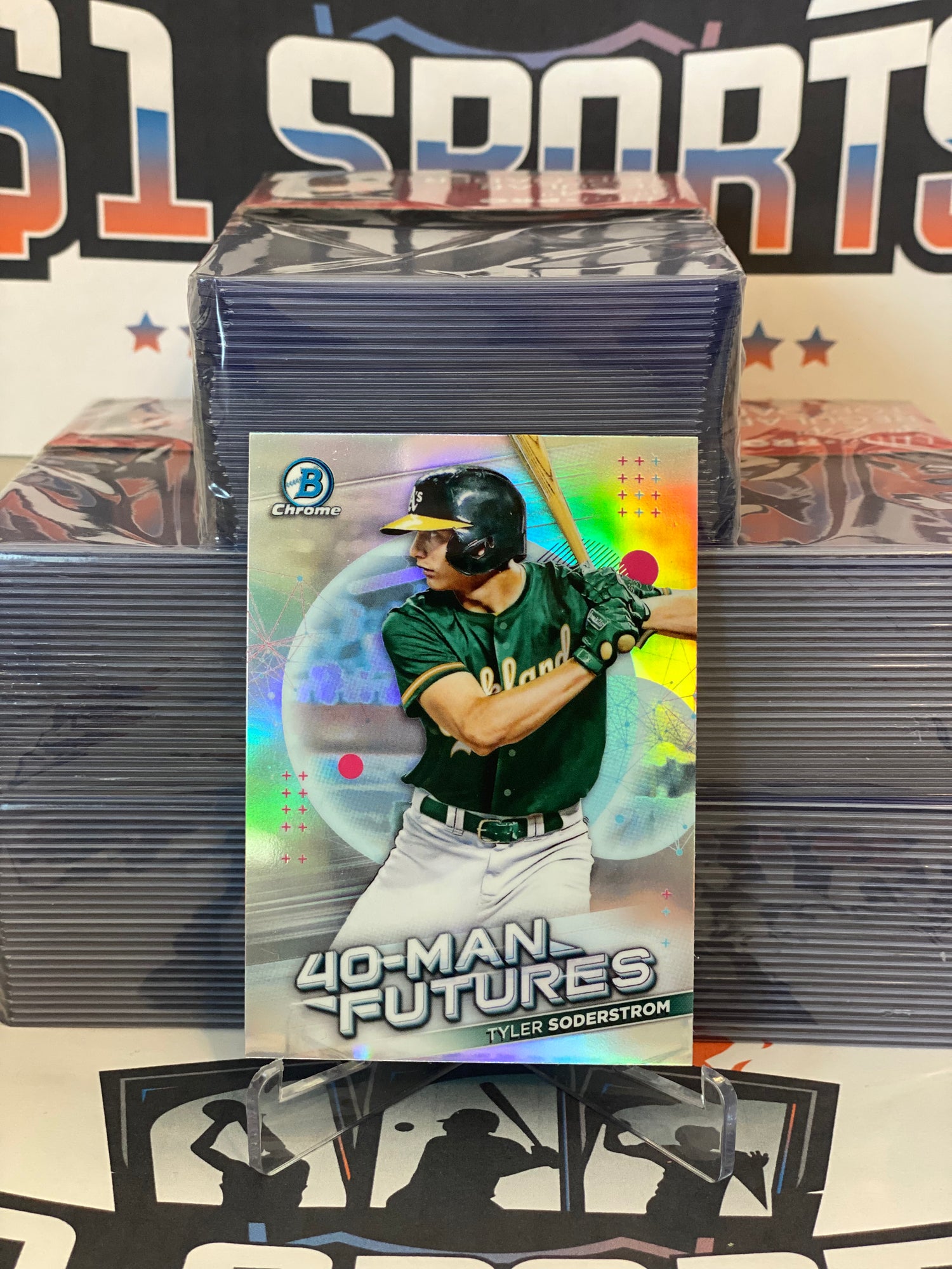 2021 Bowman Chrome (40-Man Futures) Tyler Soderstrom #FMF-13