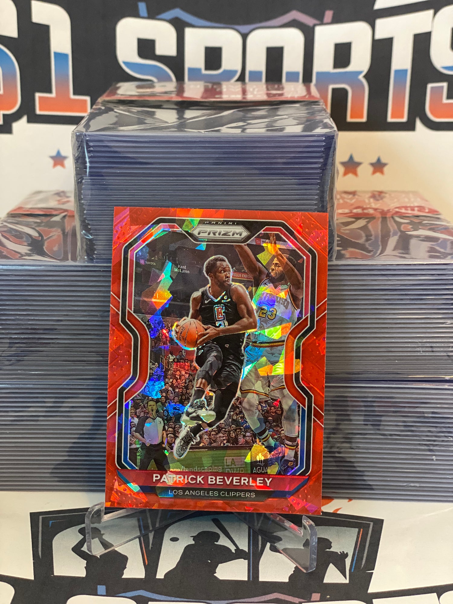 2020 Panini Prizm (Red Ice Prizm) Patrick Beverley #140