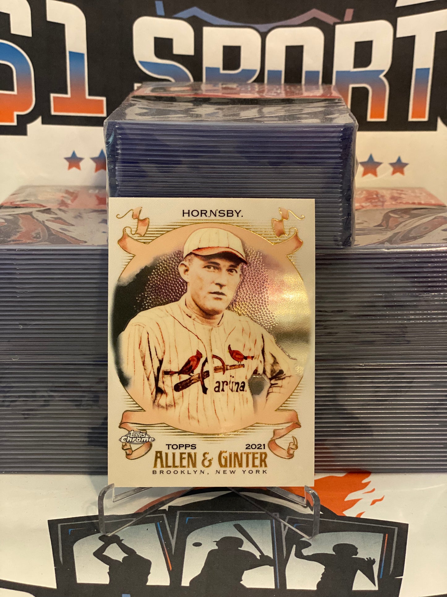 2021 Topps Allen & Ginter Chrome Roger Hornsby #177