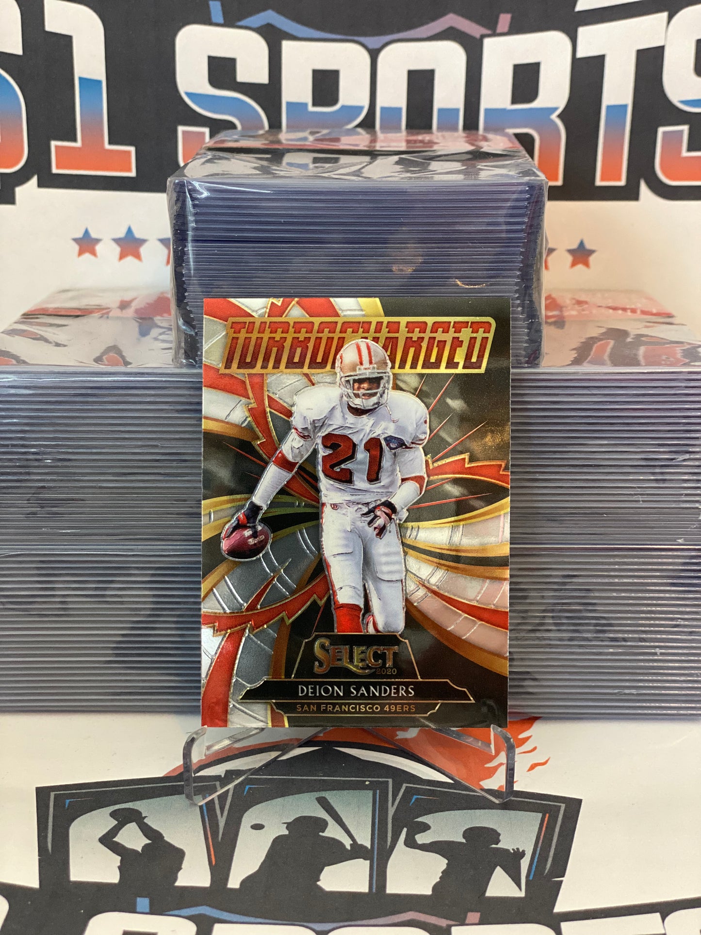 2020 Panini Select (Turbocharged) Deion Sanders #T2