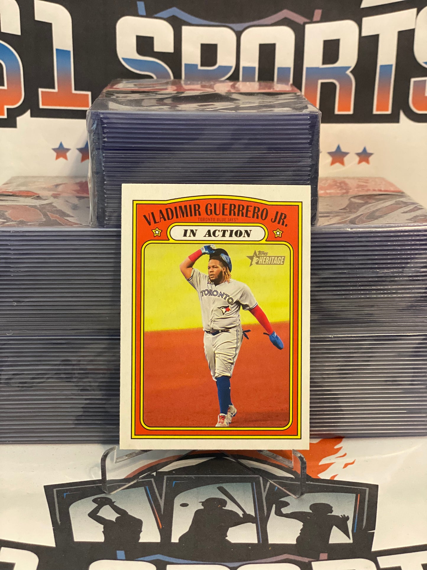 2021 Topps Heritage (In Action) Vladimir Guerrero Jr. #194