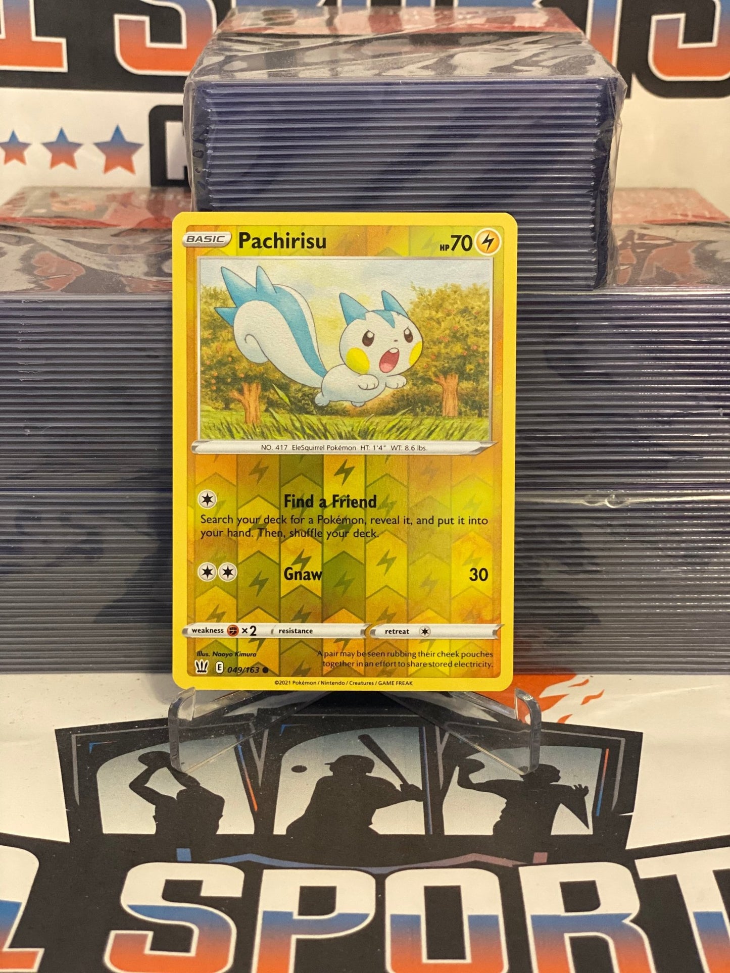 Pokemon TCG: Battle Styles - Pachirisu (Holo, Common) #49