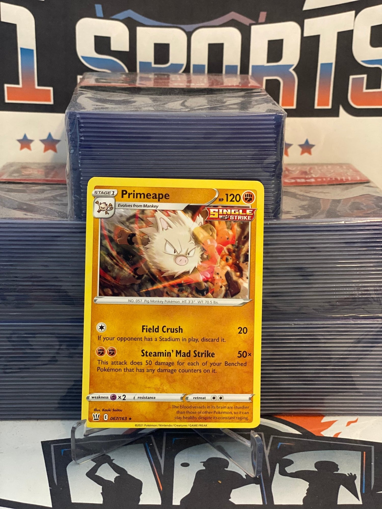 Pokemon TCG: Battle Styles - Primeape (Rare) #67