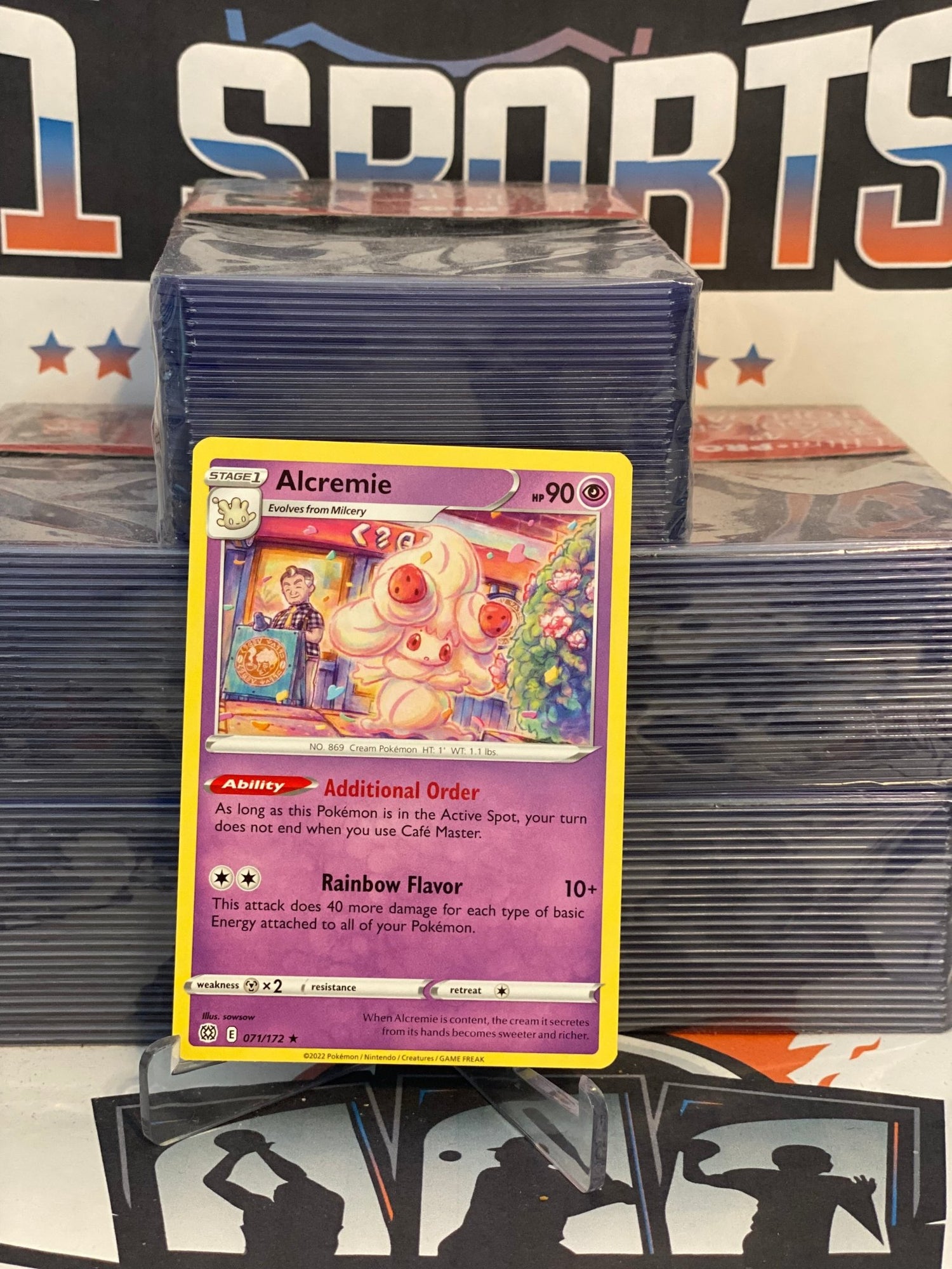 Pokemon TCG: Brilliant Stars - Alcremie (Rare) #71 $1 Sports Cards Pokemon TCG: Brilliant Stars - Alcremie (Rare) #71 $1 Sports Cards