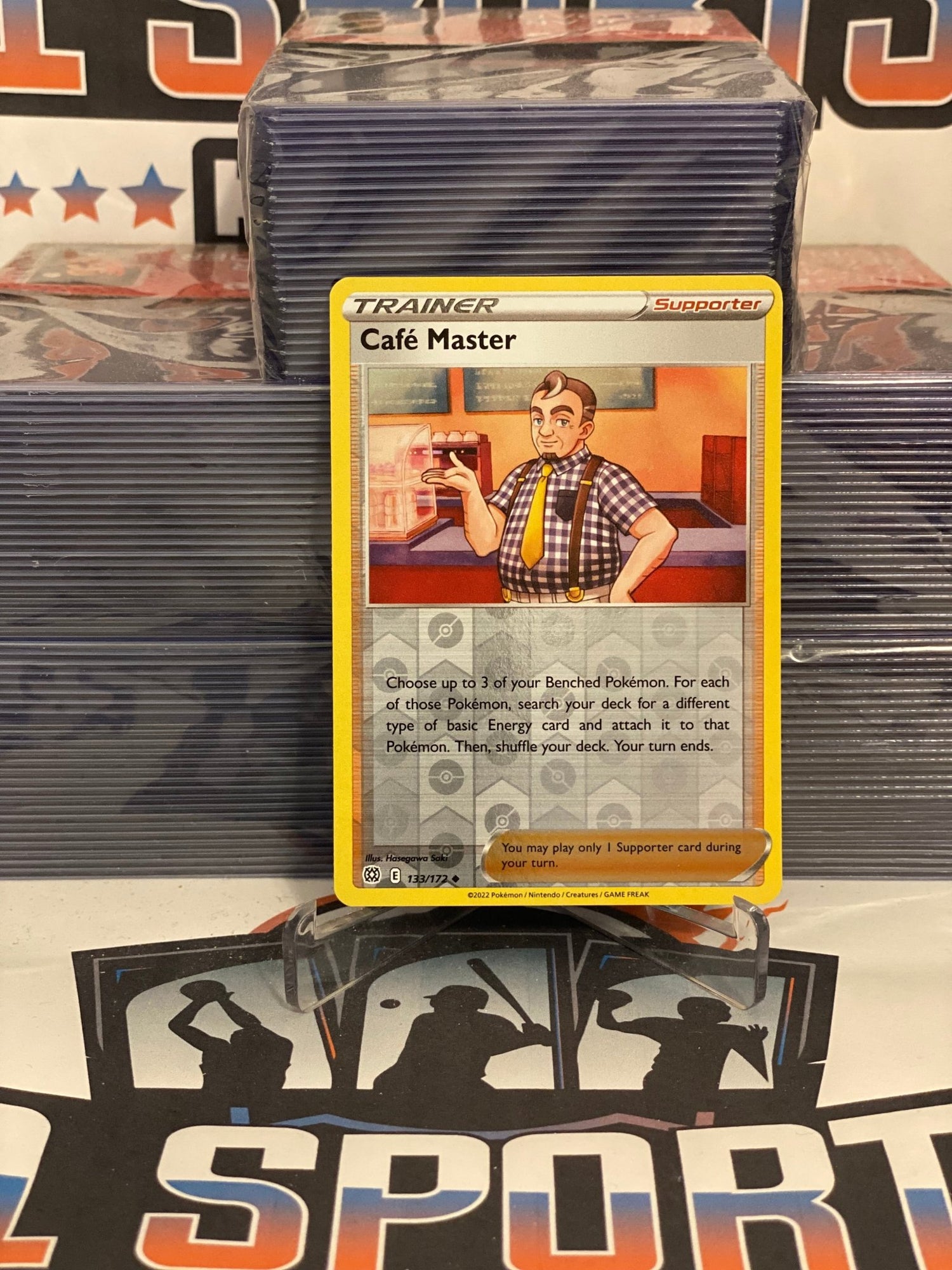 Pokemon TCG: Brilliant Stars - Cafe Master (Holo, Uncommon) #133 $1 Sports Cards Pokemon TCG: Brilliant Stars - Cafe Master (Holo, Uncommon) #133 $1 Sports Cards