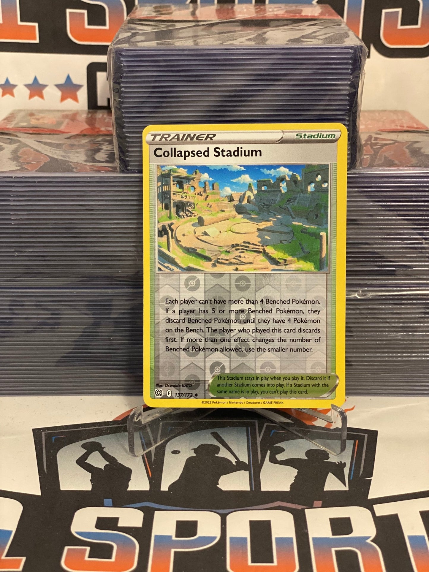 Pokemon TCG: Brilliant Stars - Collapsed Stadium (Holo, Uncommon) #137