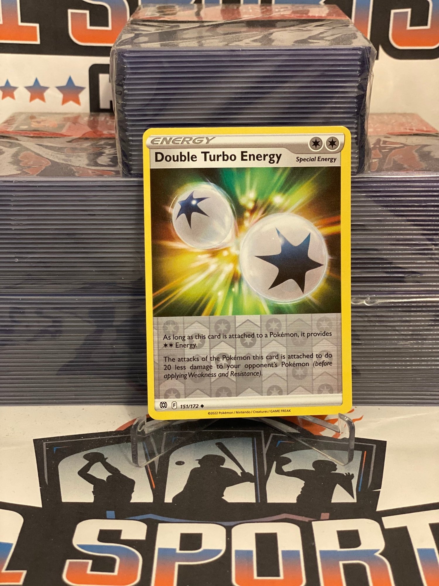 Pokemon TCG: Brilliant Stars - Double Turbo Energy (Holo, Uncommon) #1 Pokemon TCG: Brilliant Stars - Double Turbo Energy (Holo, Uncommon) #1