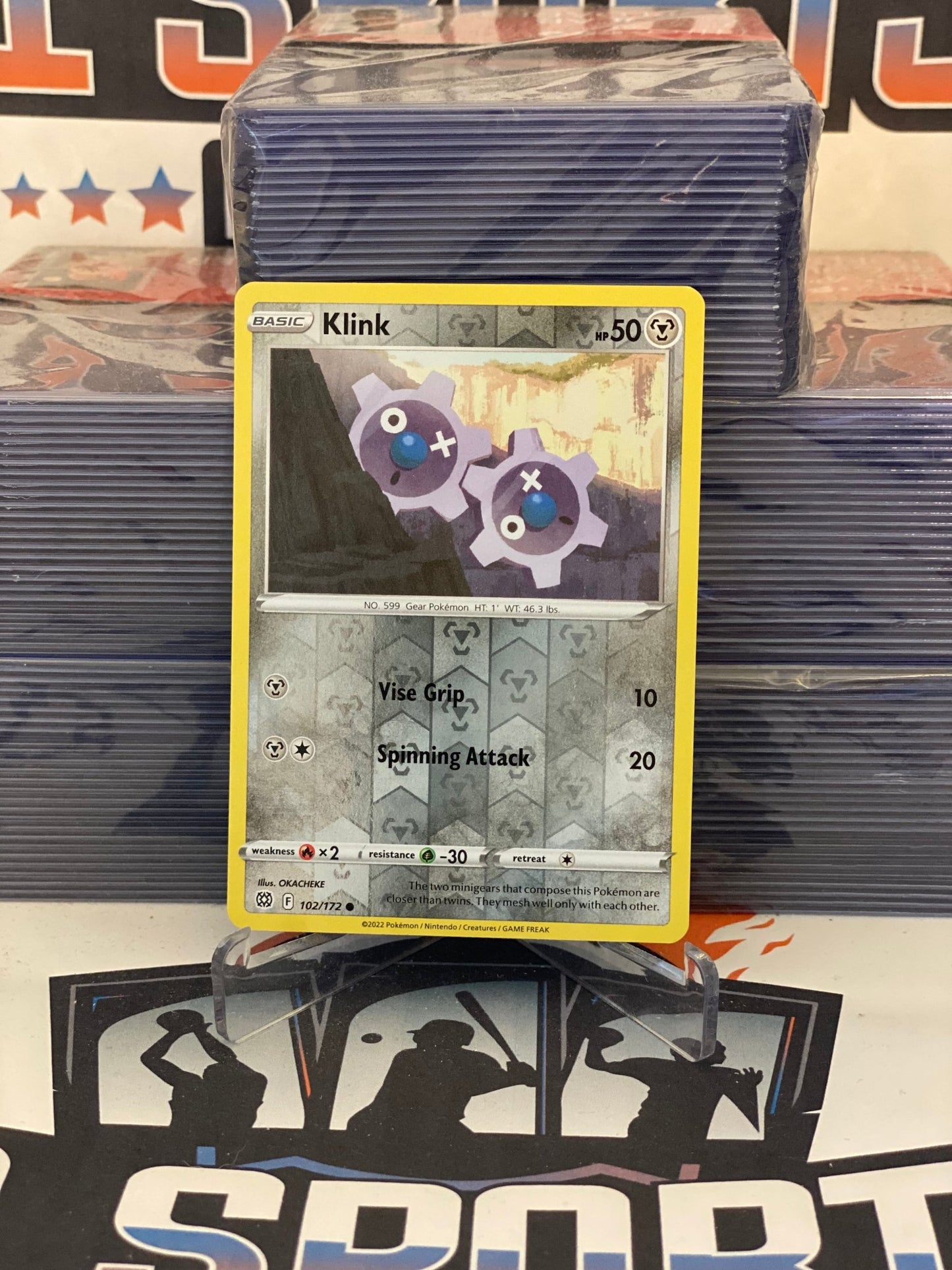 Pokemon TCG: Brilliant Stars - Klink (Holo, Common) #102