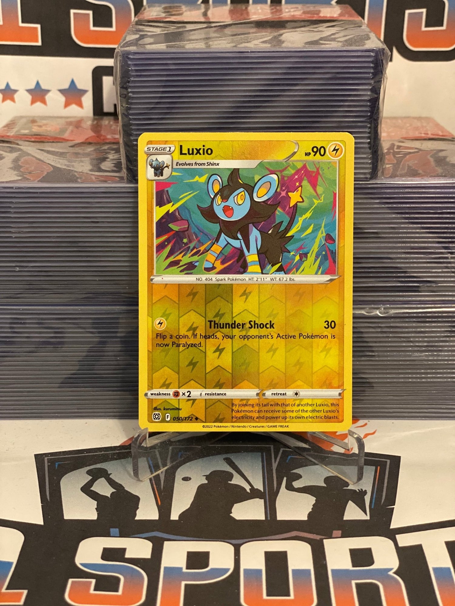 Pokemon TCG: Brilliant Stars - Luxio (Holo, Uncommon) #50