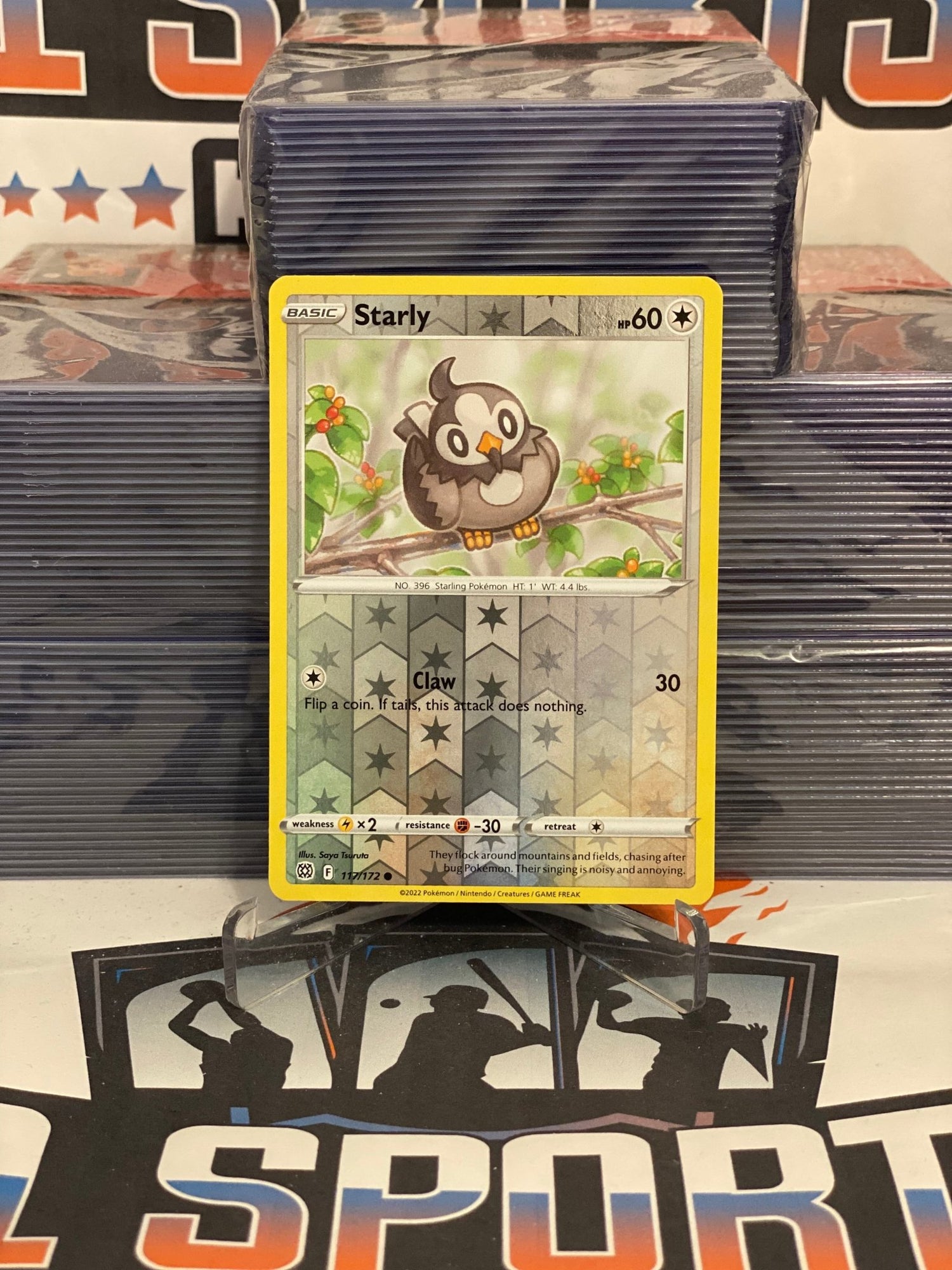 Pokemon TCG: Brilliant Stars - Starly (Holo, Common) #117