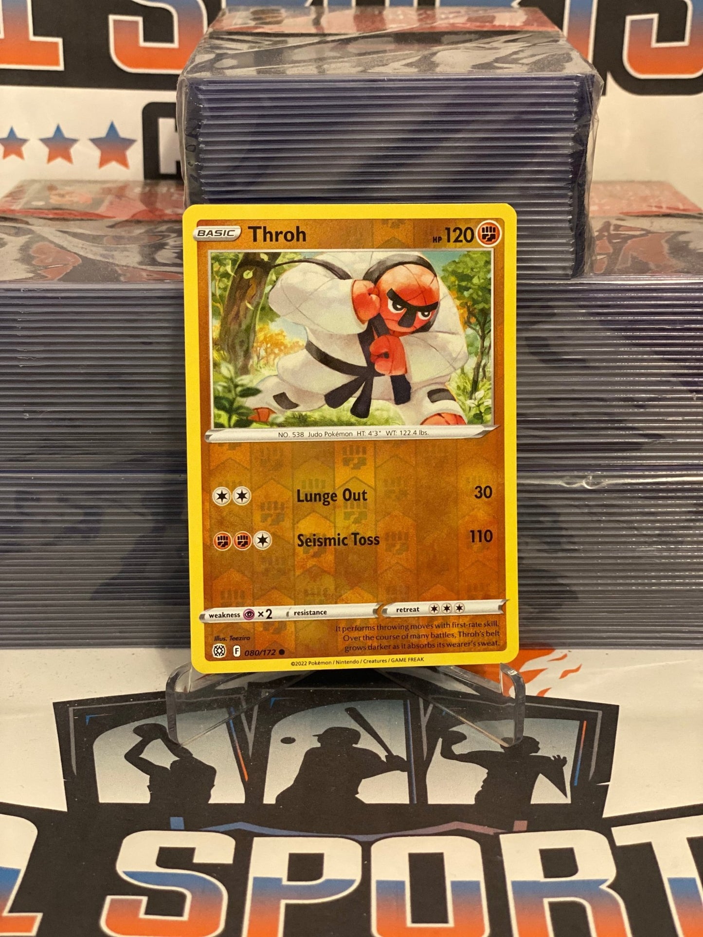 Pokemon TCG: Brilliant Stars - Throh (Holo, Common) #80