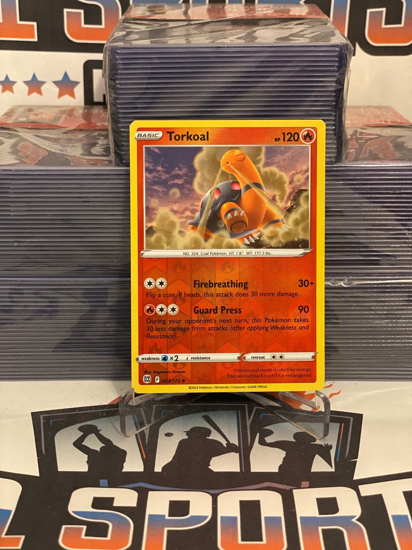 Pokemon TCG: Brilliant Stars - Torkoal (Holo, Uncommon) #23