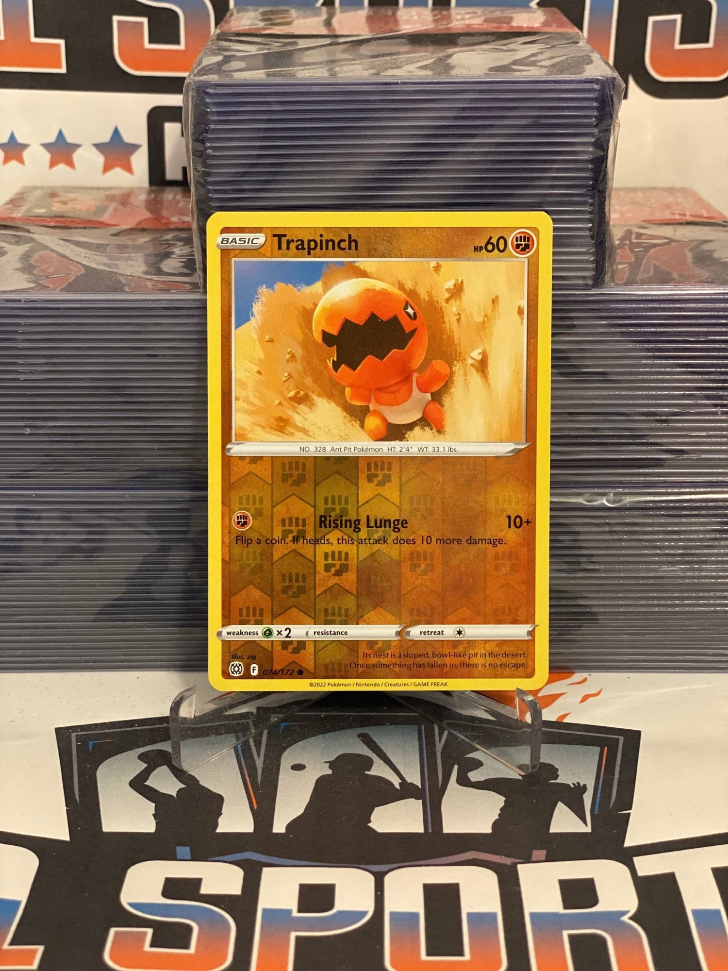 Pokemon TCG: Brilliant Stars - Trapinch (Holo, Common) #74