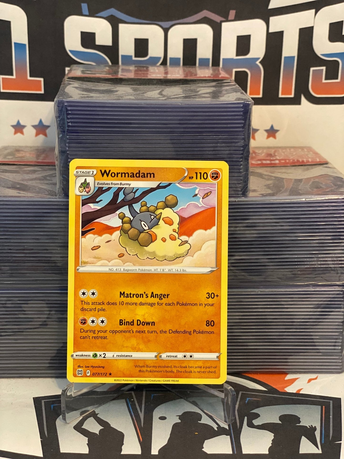 Pokemon TCG: Brilliant Stars - Wormadam (Rare) #77