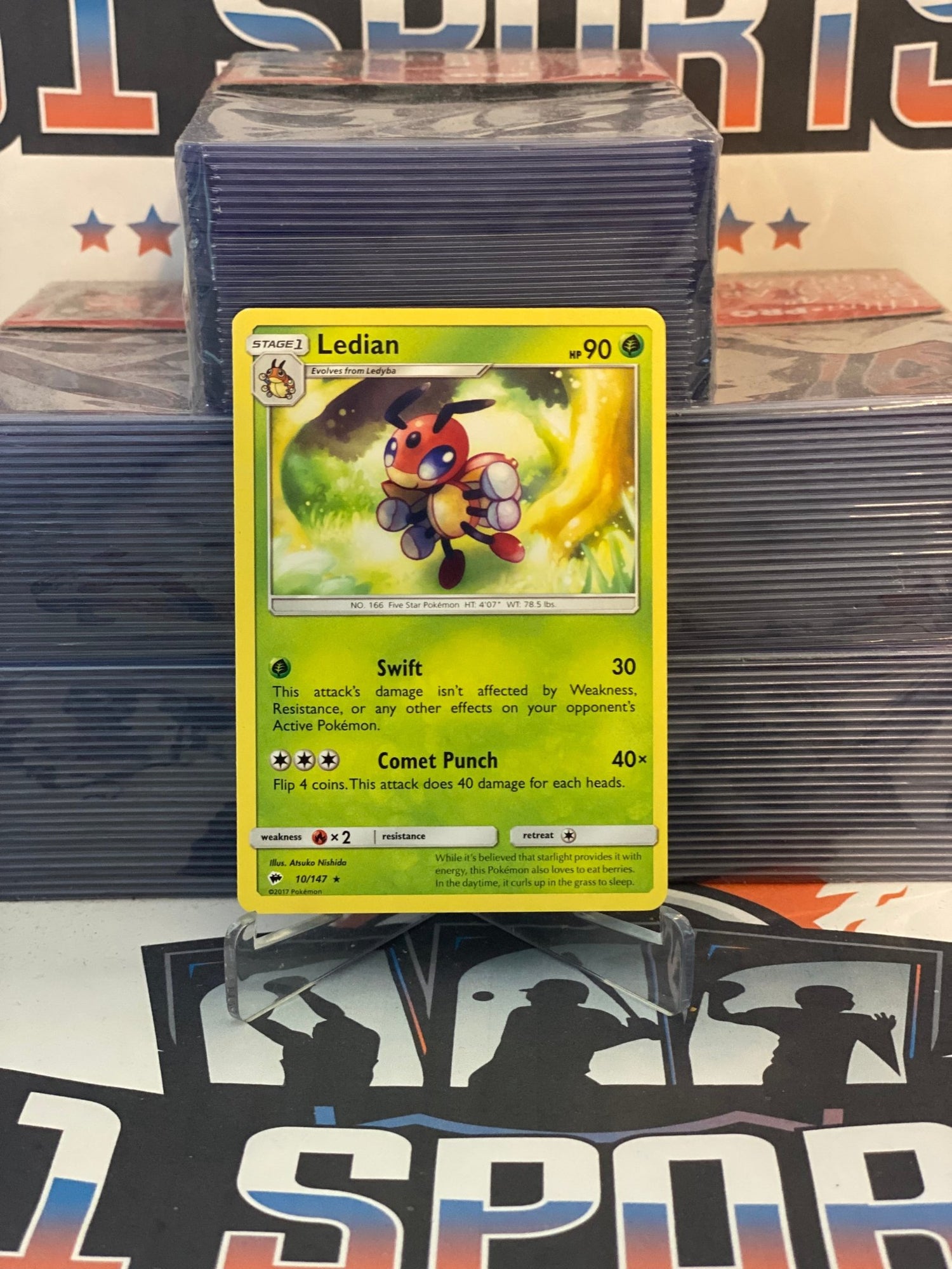 Pokemon TCG: Burning Shadows - Ledian (Rare) #10