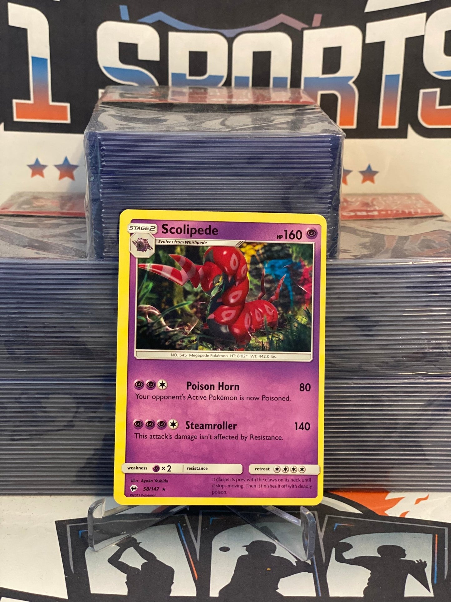 Pokemon TCG: Burning Shadows - Scolipede (Rare) #58