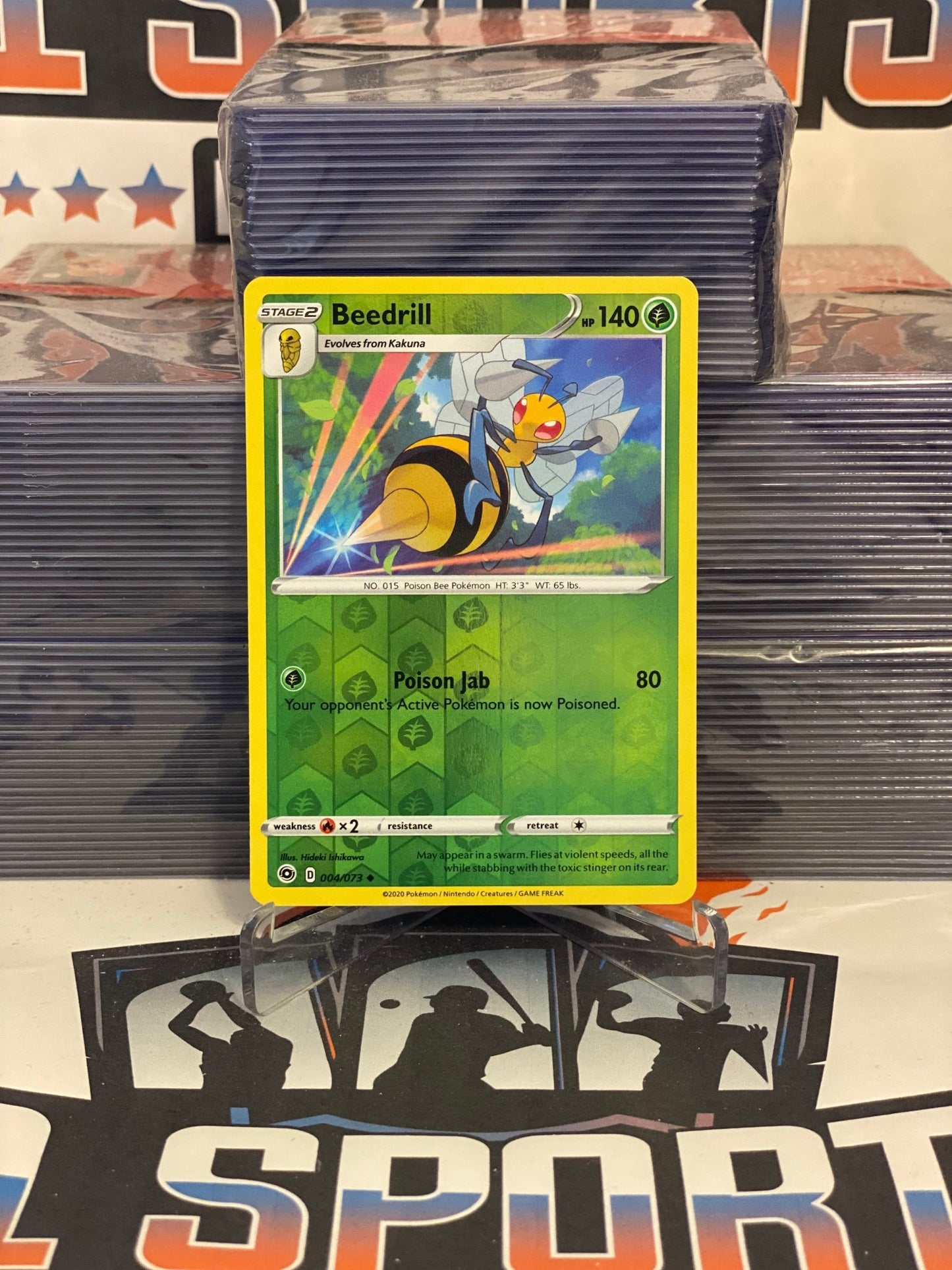 Pokemon TCG: Champion's Path - Beedrill (Holo, Uncommon) #4