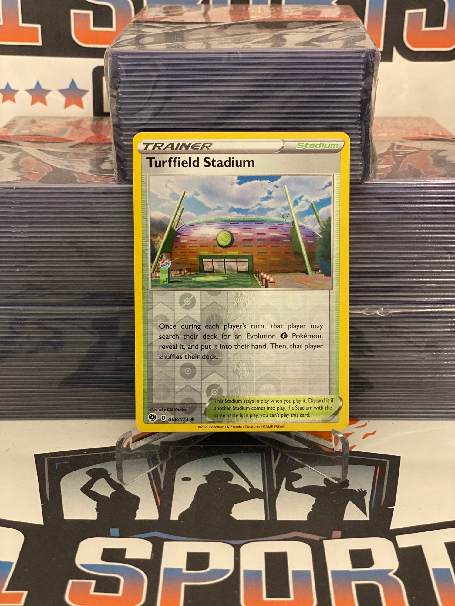 Pokemon TCG: Champion's Path - Turffield Stadium (Holo, Uncommon) #68