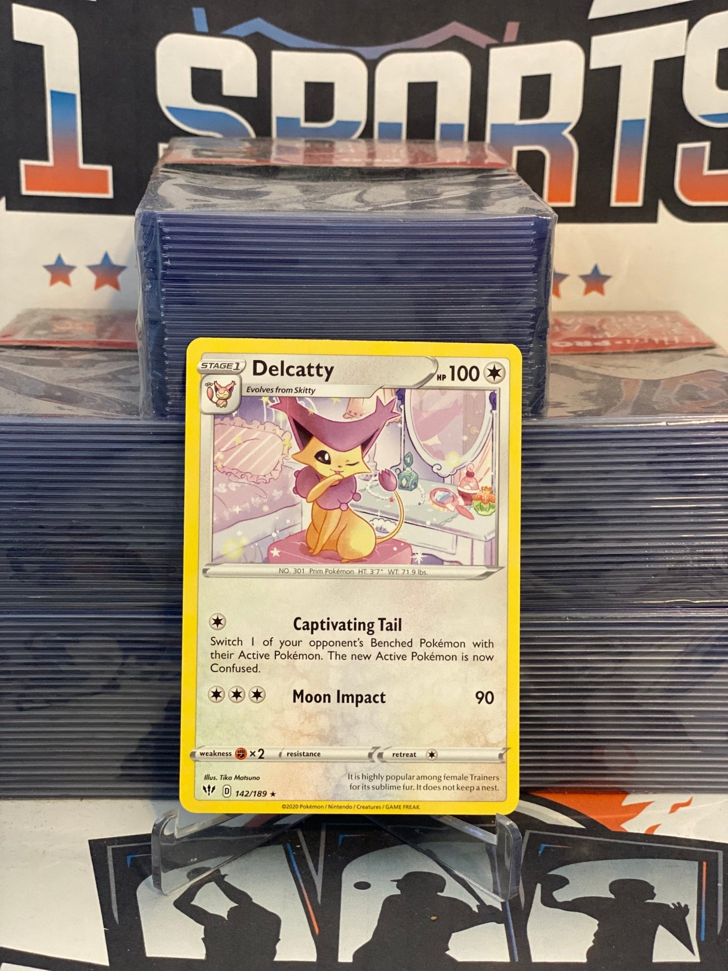 Pokemon TCG: Darkness Ablaze - Delcatty (Rare) #142