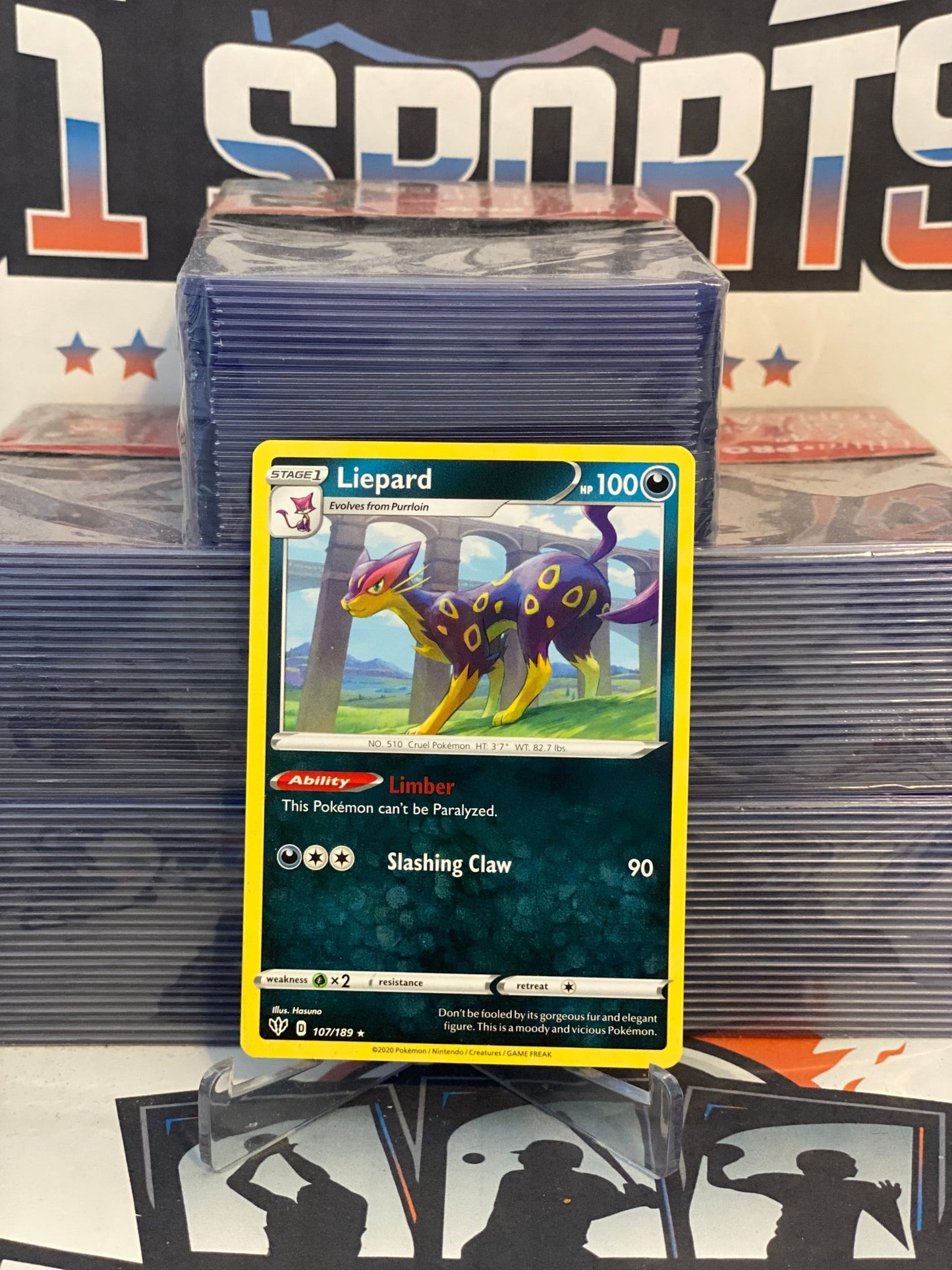 Pokemon TCG: Darkness Ablaze - Liepard (Rare) #107