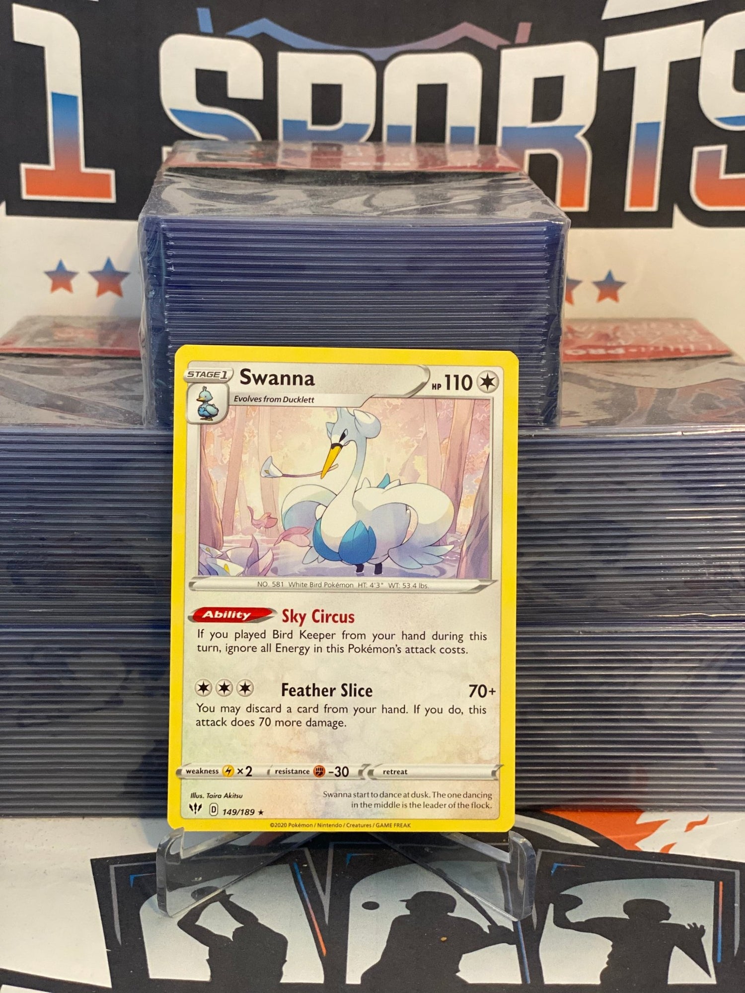 Pokemon TCG: Darkness Ablaze - Swanna (Rare) #149