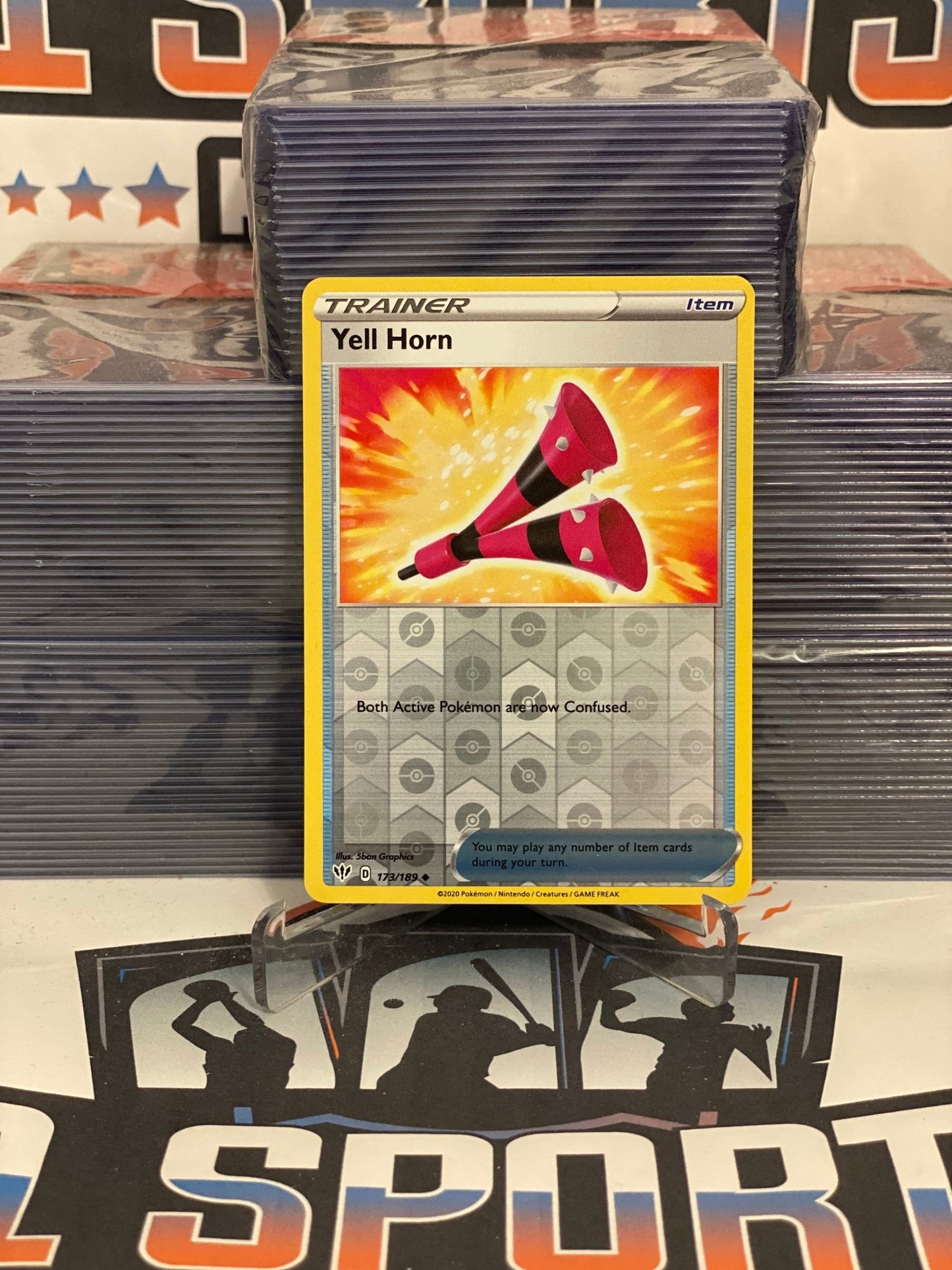 Pokemon TCG: Darkness Ablaze - Yell Horn (Holo, Uncommon) #173