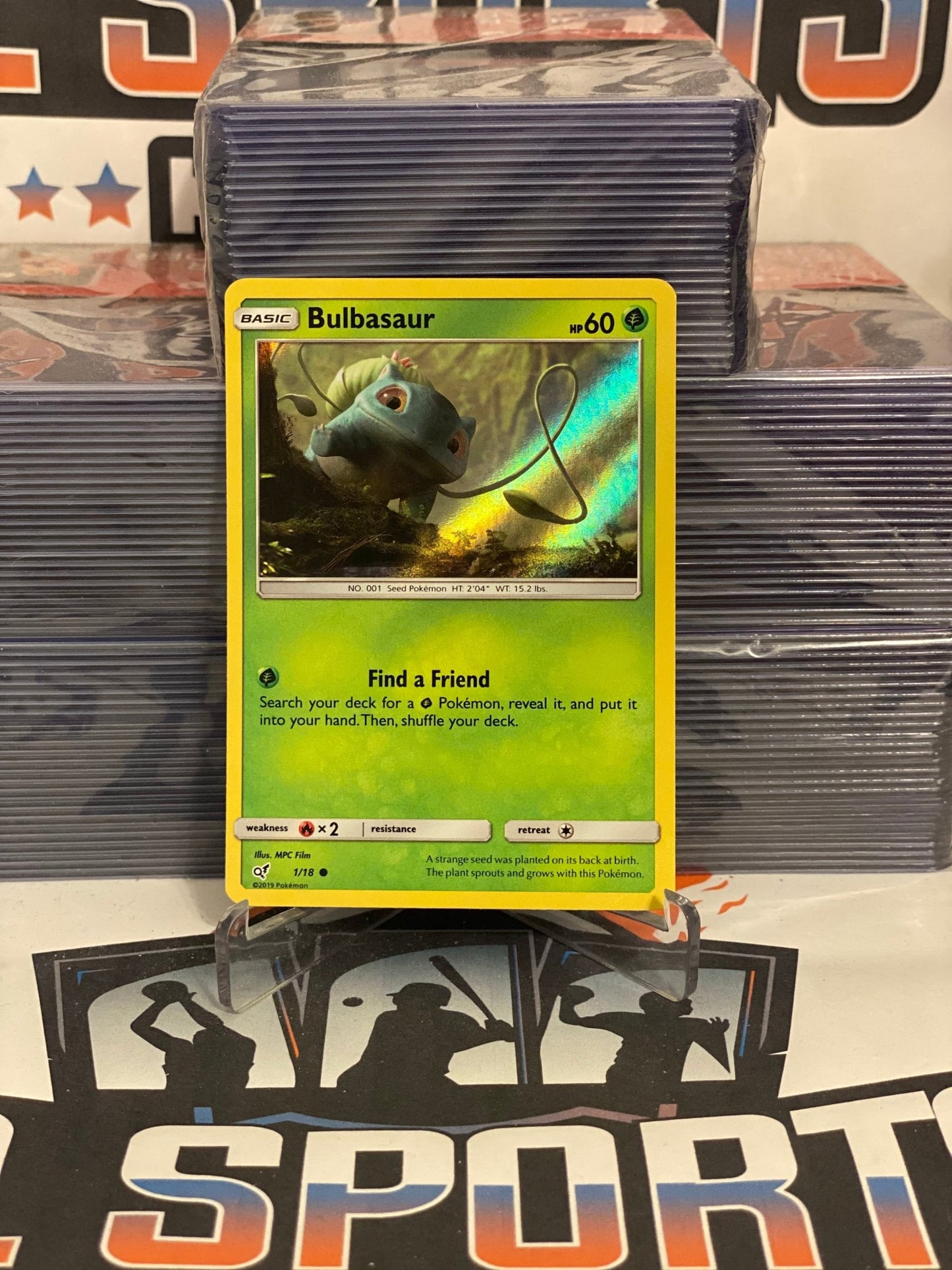 Pokemon TCG: Detective Pikachu - Bulbasaur (Holo, Common) #1