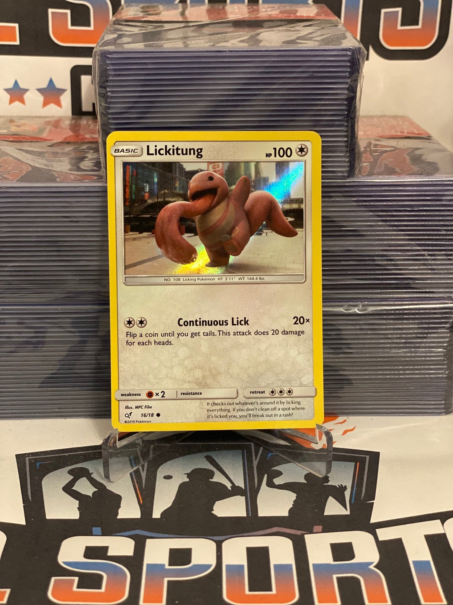 Pokemon TCG: Detective Pikachu - Lickitung (Holo, Common) #16