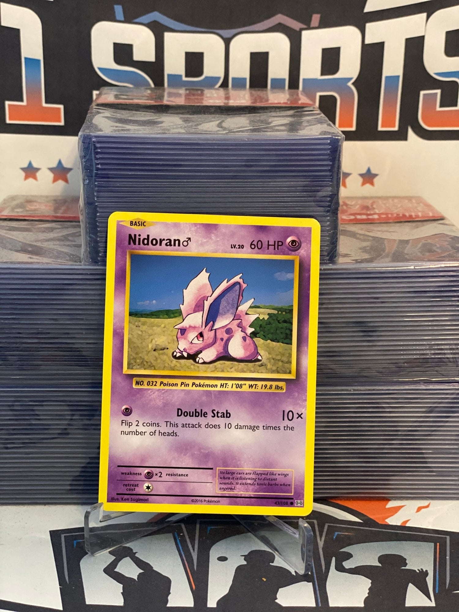 Pokemon TCG: Evolutions - Nidorano (Common) #43