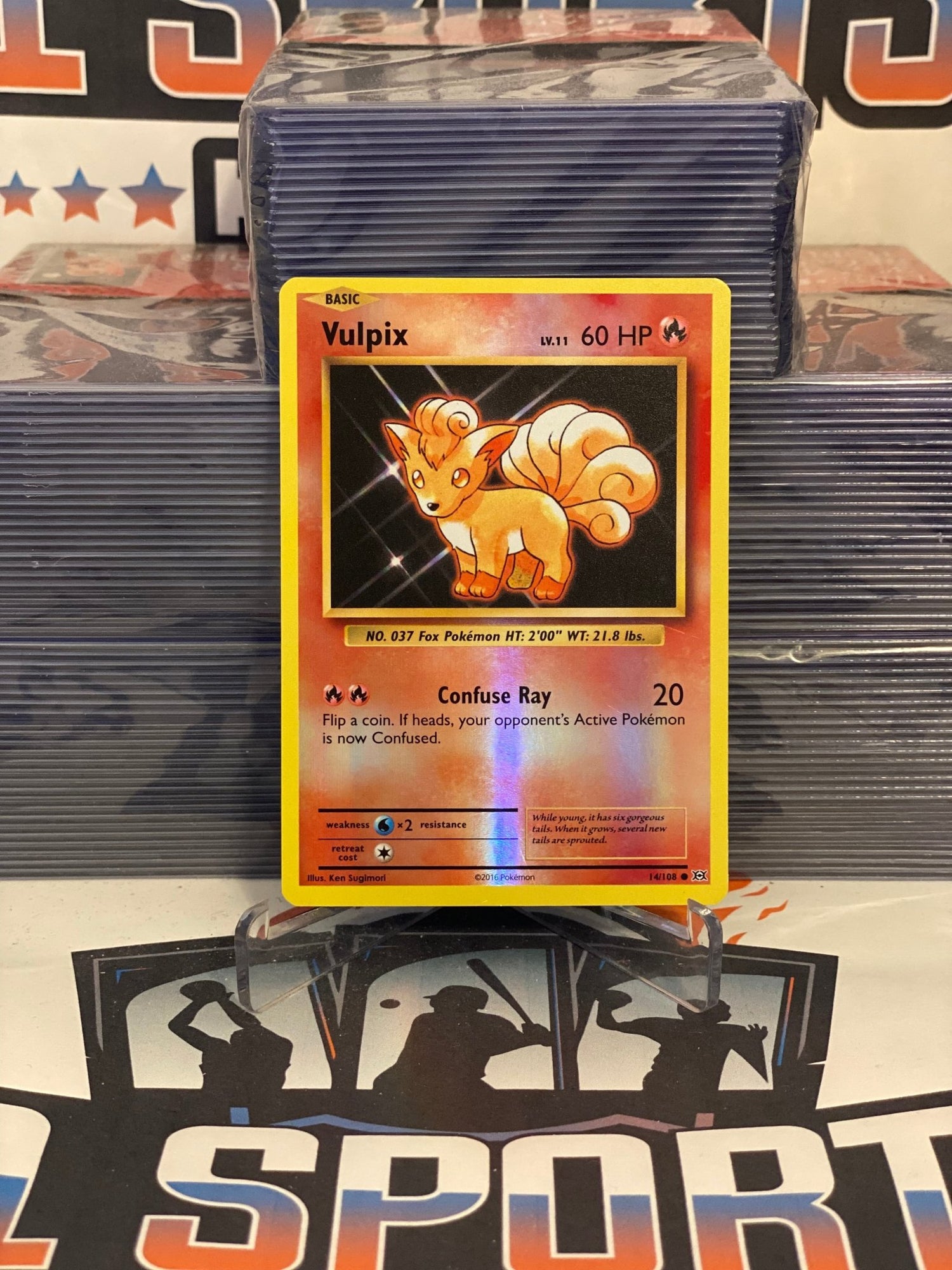 Pokemon TCG: Evolutions - Vulpix (Holo, Common) #14