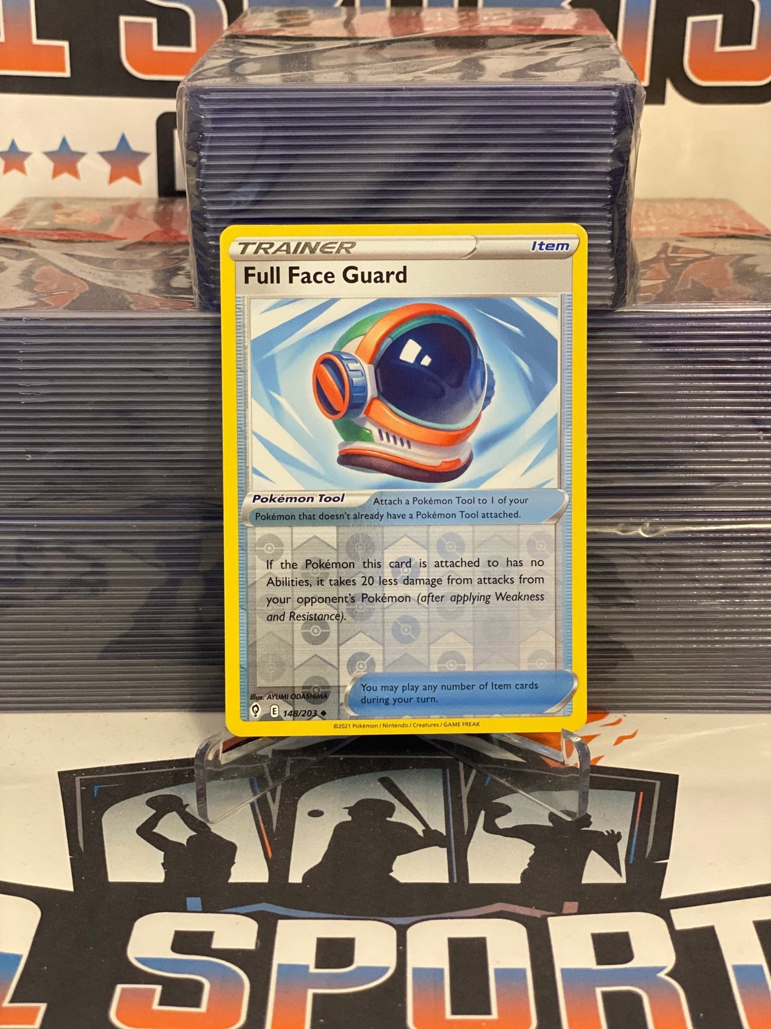 Pokemon TCG: Evolving Skies - Full Face Guard (Holo, Uncommon) #148