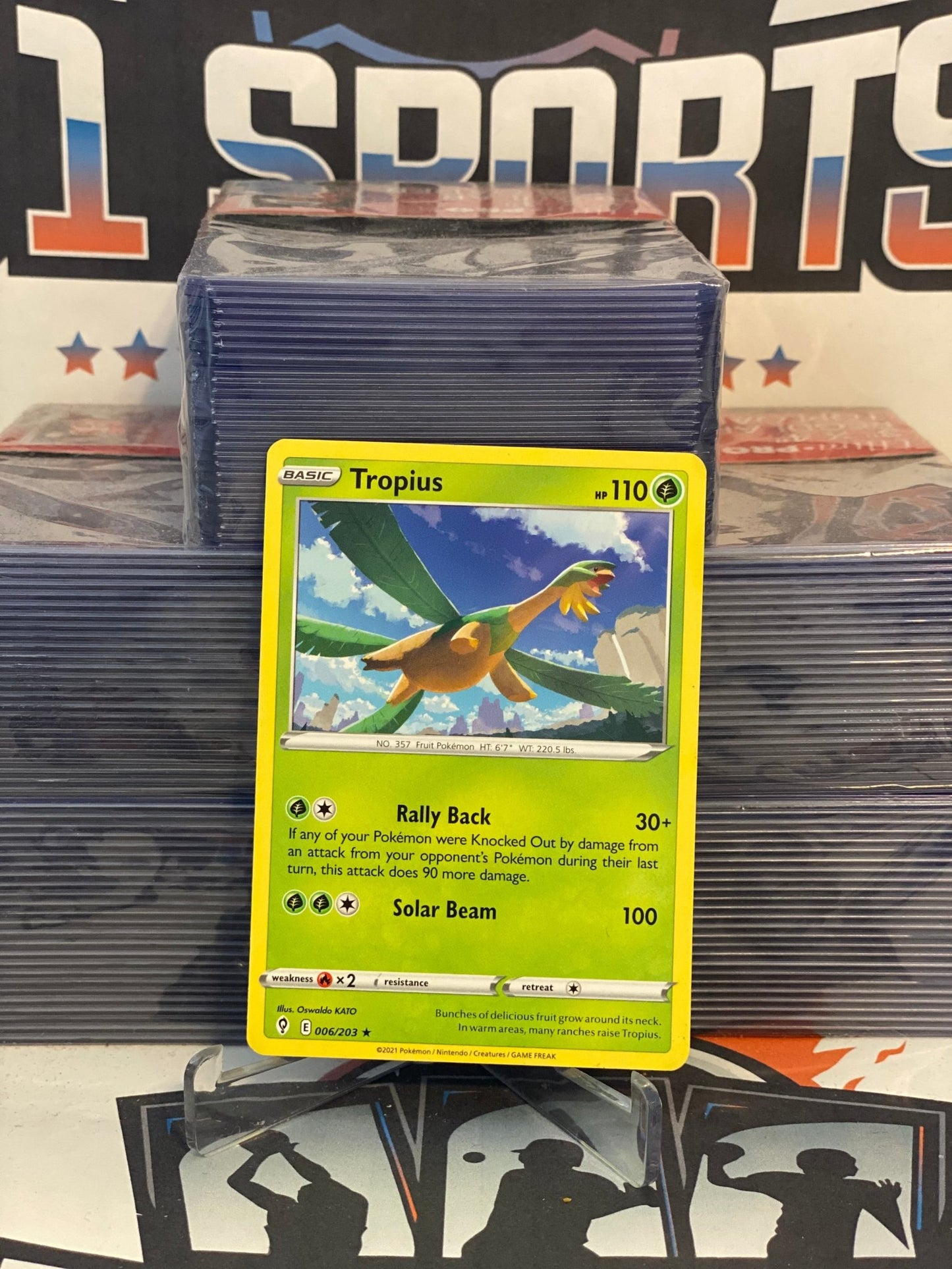 Pokemon TCG: Evolving Skies - Tropius (Rare) #6