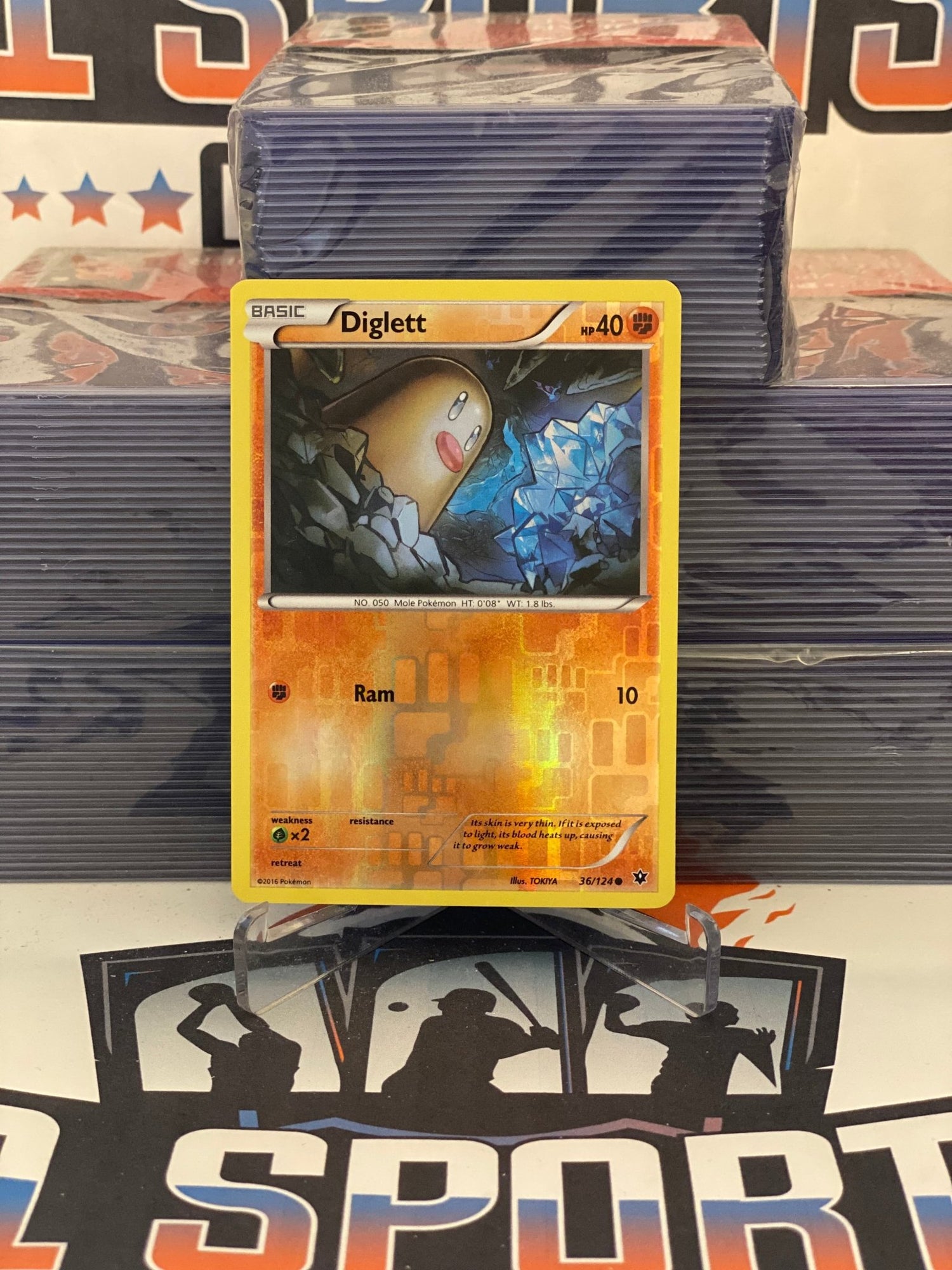 Pokemon TCG: Fates Collide - Diglett (Holo, Common) #36