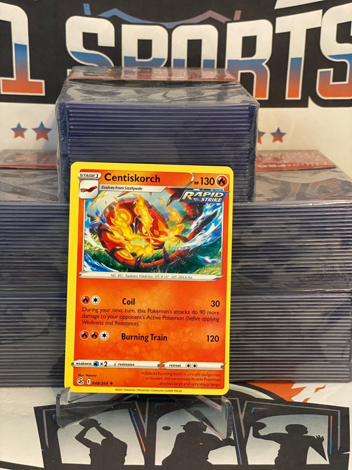 Pokemon TCG: Fusion Strike - Centiskorch (Rare) #48