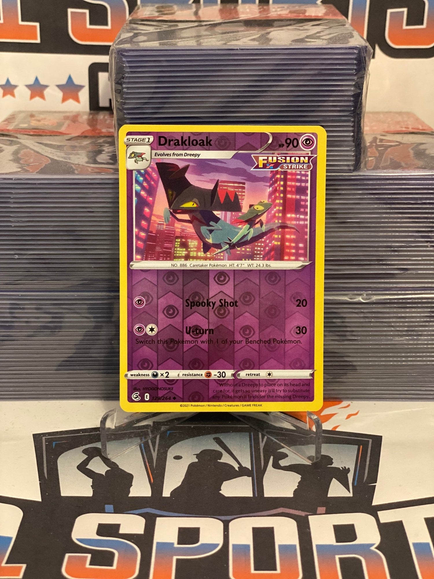 Pokemon TCG: Fusion Strike - Drakloak (Holo, Uncommon) #125 $1 Sports Cards Pokemon TCG: Fusion Strike - Drakloak (Holo, Uncommon) #125 $1 Sports Cards