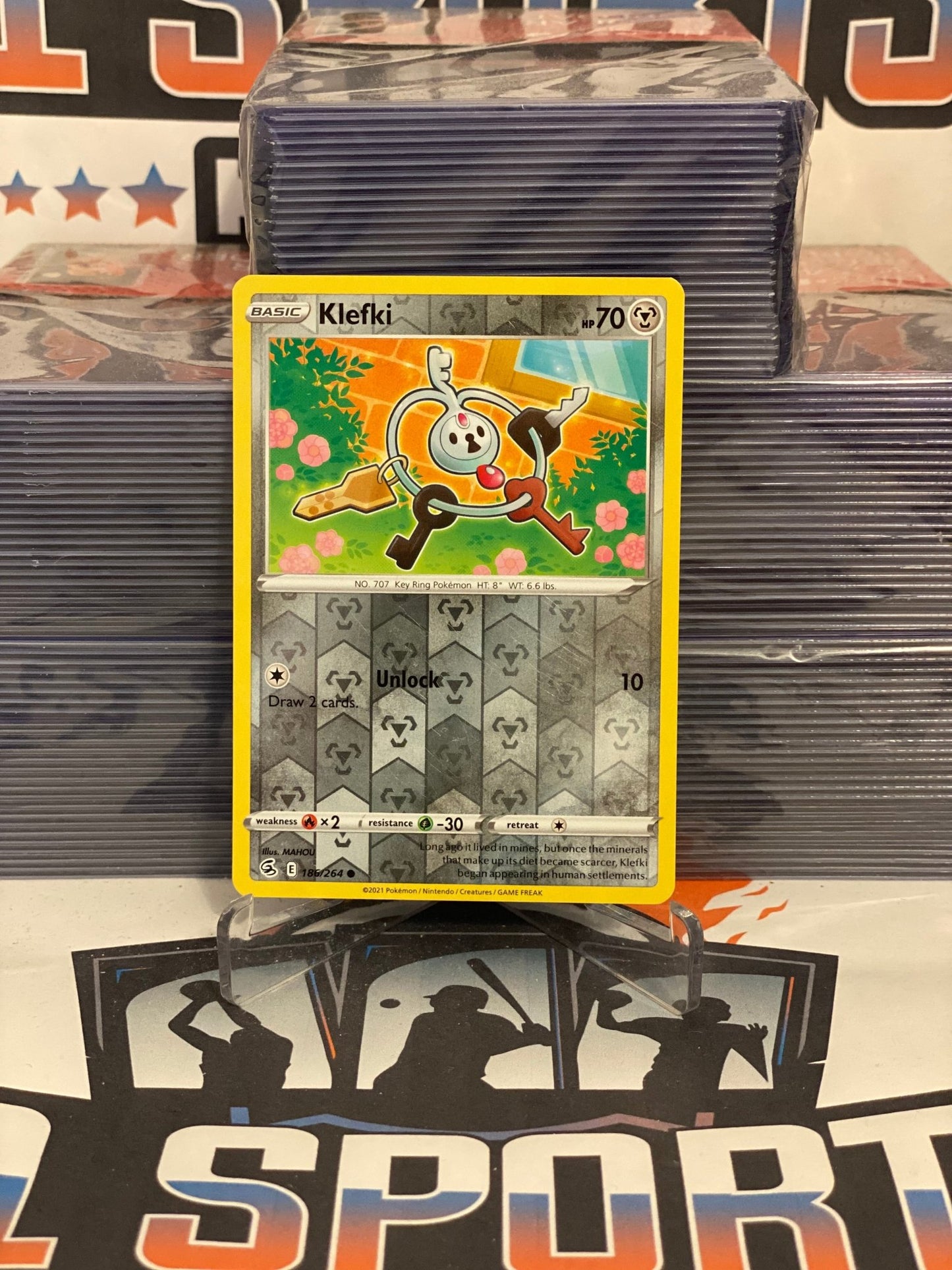 Pokemon TCG: Fusion Strike - Klefki (Holo, Common) #186