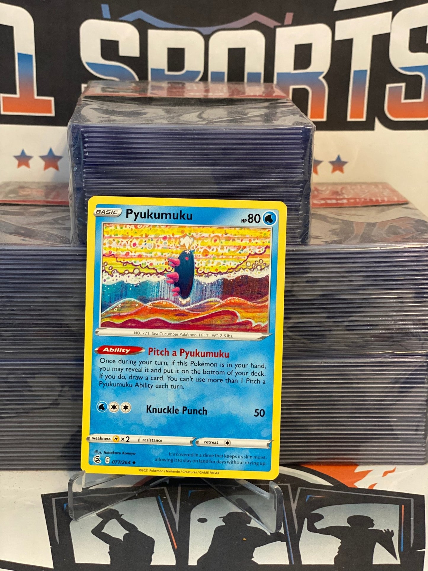 Pokemon TCG: Fusion Strike - Pyukumuku (Rare) #77