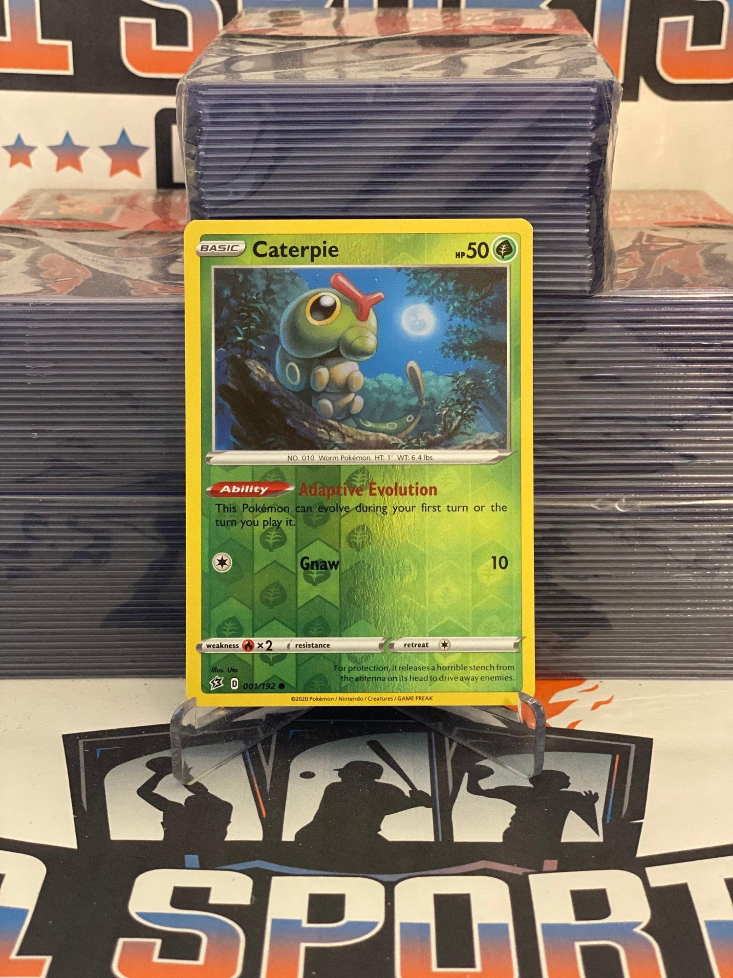 Pokemon TCG: Rebel Clash - Caterpie (Holo, Common) #1