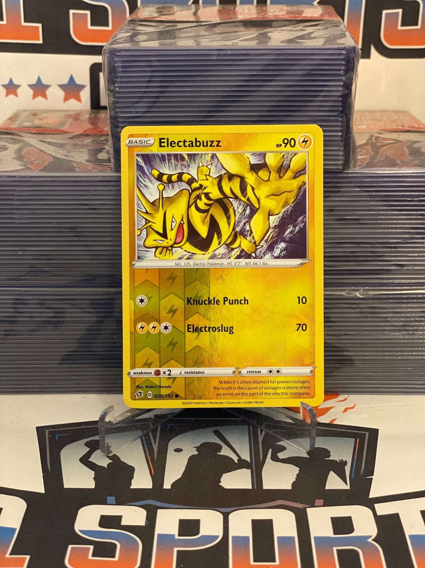 Pokemon TCG: Rebel Clash - Electrabuzz (Holo, Common) #58