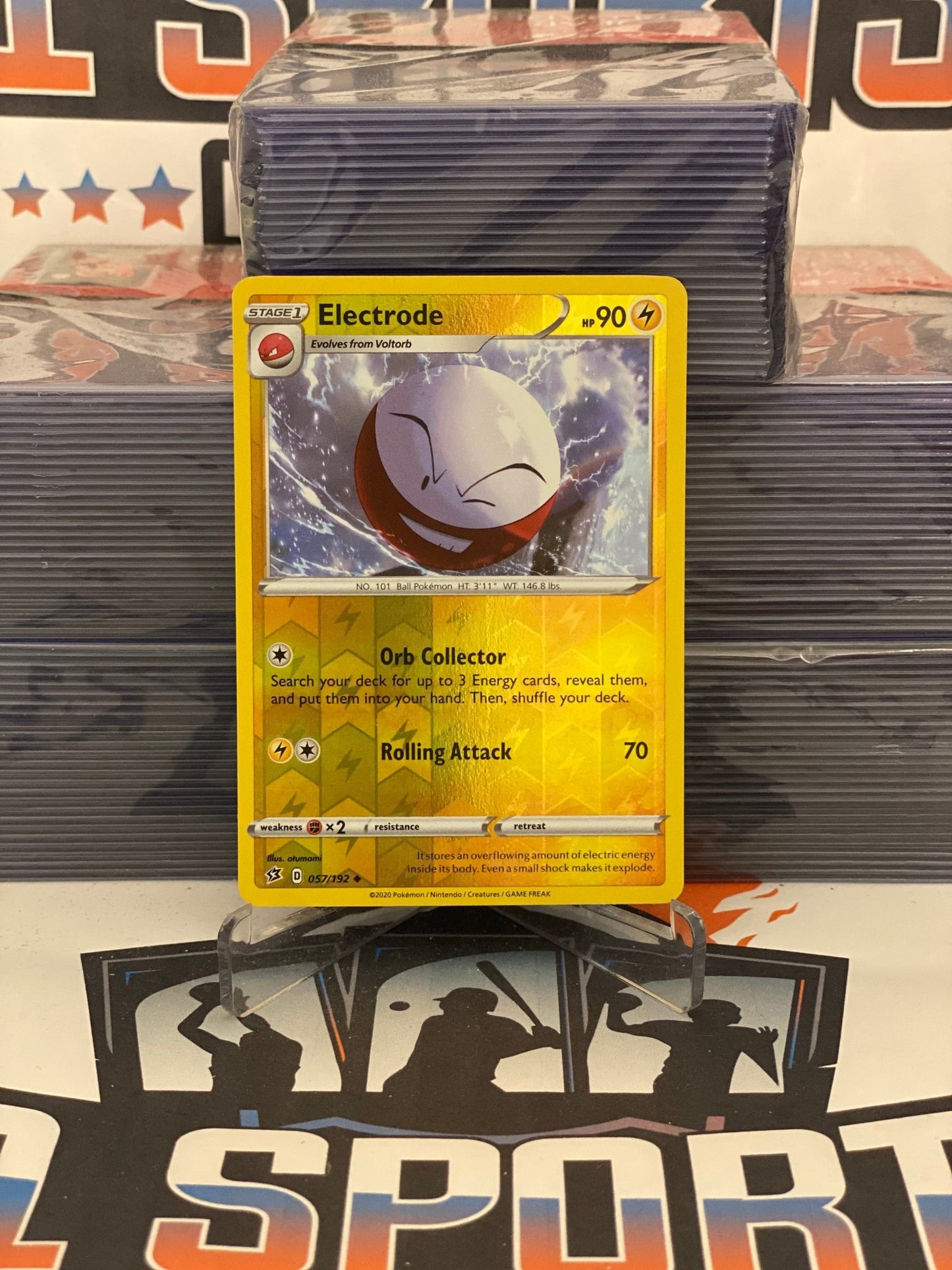 Pokemon TCG: Rebel Clash - Electrode (Holo, Uncommon) #57